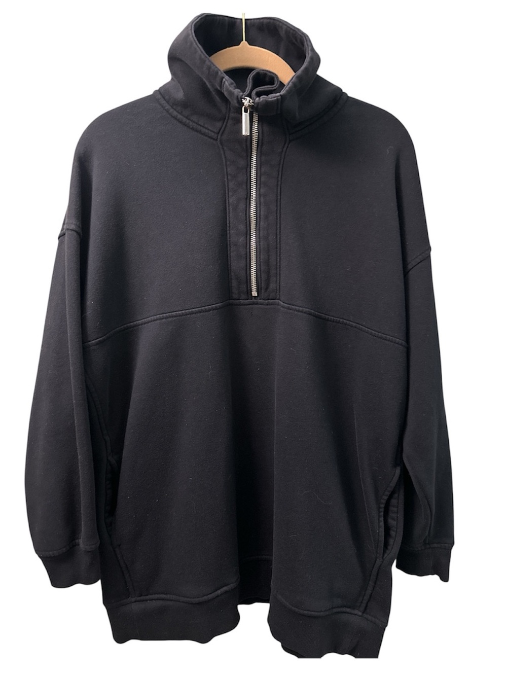 Old Navy Black Half-Zip Pullover Sweater Size S